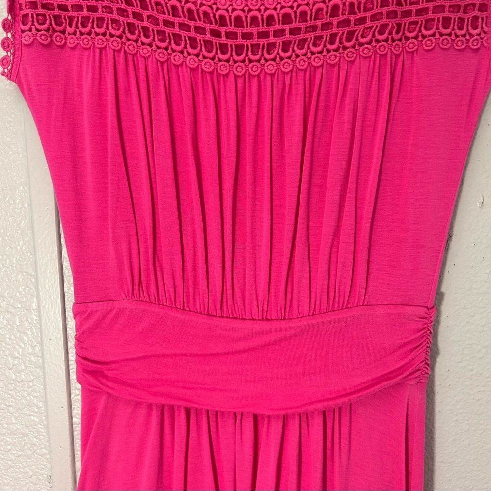 Boden Day Dress Bright Pink Jersey Size US 4L - Picture 3 of 14